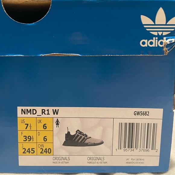 Women’s Adidas nmd_r1 Black Velvet - Picture 2 of 8